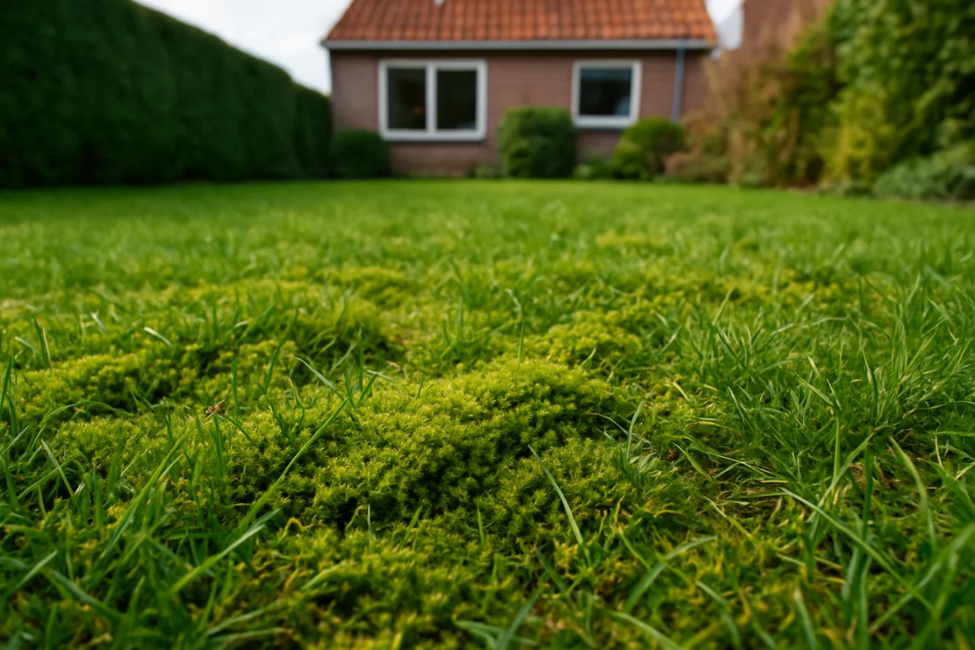 Mos in het gazon verwijderen en voorkomen